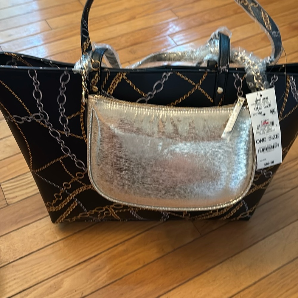 NWT 2 piece tote with small shoulder bag